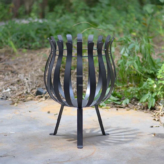 Tábortűz Party Tűz Gödrök Kültéri Kemping Kemence Máglya Kályha Grill Állvány Háztartási Udvar Faszén Fűtési Tűzhely