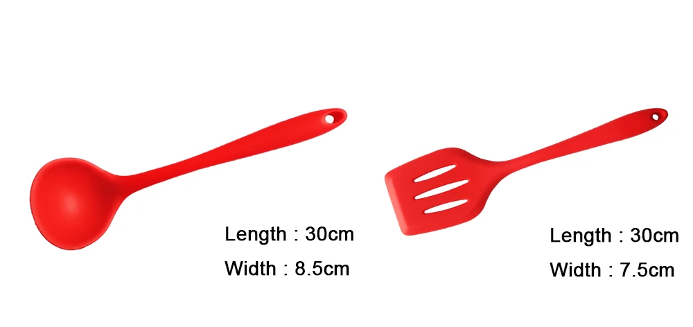 New Kitchen Cooking Tools Coated Nylon And Silicone Cookware Spatula And Spoon Colorful Kitchenware 6 Style