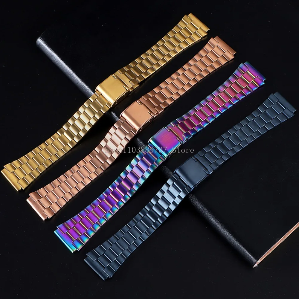 Für Casio F-91W Edelstahl Armband 18mm Armband für SGW400 F84 F105/108/A158W/168 AE1200/1300 Männer Frauen Metall Armband Gürtel – Detail 18