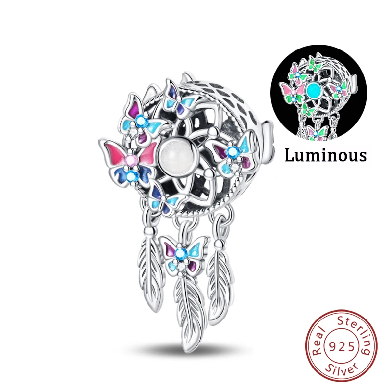 Sterling Silver Charms: Blue Zircon Owl, Luminous Sea Turtle, and Octopus Beads Jewelry Gift