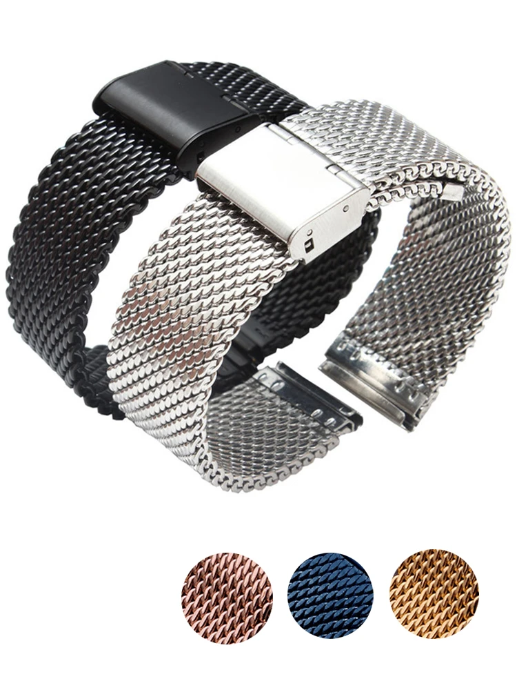 Milanese Watch Band Milanese Watchbands 22mm Milanese 22mm Watch Band 1.0 3mm Aliexpress