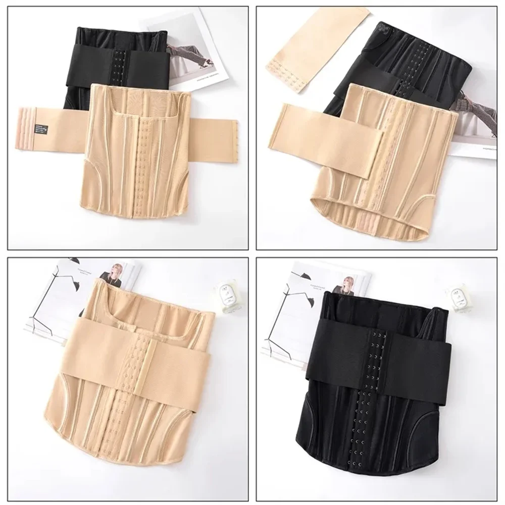 Upgraded version tummy Tuck strap U-shaped chest support powerful double belly tuck waist sports Fitness waist wrap strap