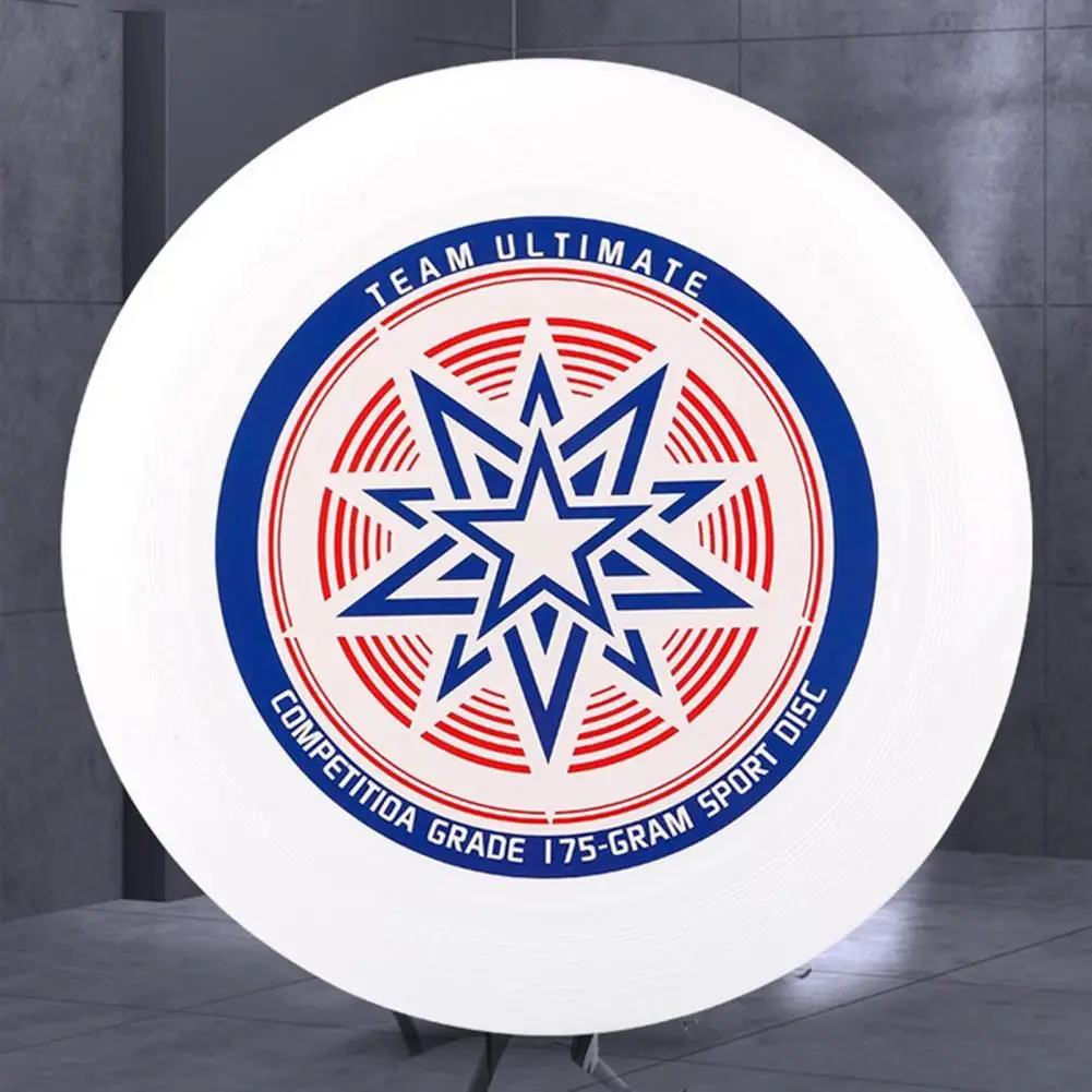 11 Inch/175g Flying Disc Geometric Print Concave Design Beach Flying Disc Sport Water Competition Discs Plastic