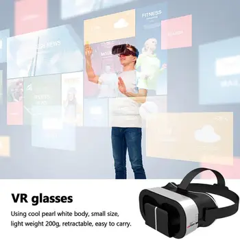 2023 New VR Headset with Adjustable Controller 3D VR Glasses Virtual Reality Headset Support 5 to 7 inch HD for Smart Phone 3