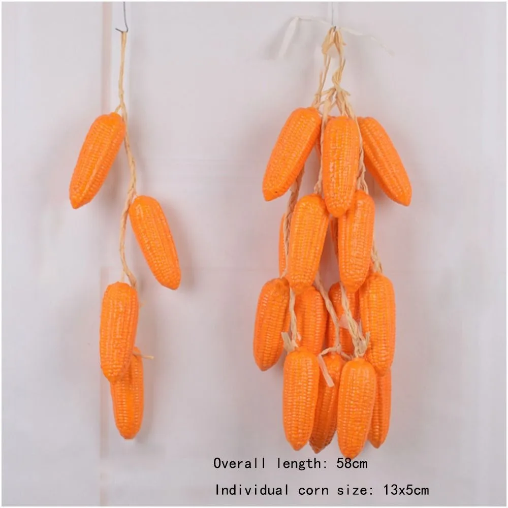 Artificial Simulation Foam Vegetables String Hanging Fake Foods Fake Corn Colorful Hanging Artificial String Vegetables