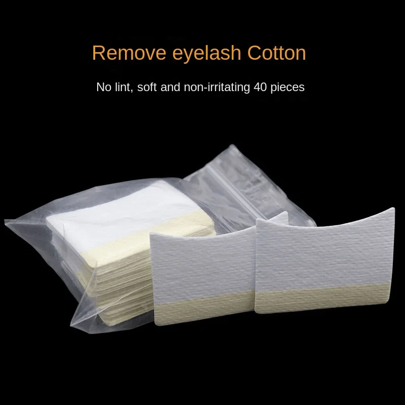 Disposable Cotton Eyelashes Patch Sticker For Removing Eyelashes Eye Pads Patch Eyelash Extension Female Makeup Tools 40Pcs fake eyelashes eyelash patches eyelash patch double fold eyelid tape eyelash extension tape eyelash pads eyelash accessories eyelash extension supplies eye patches