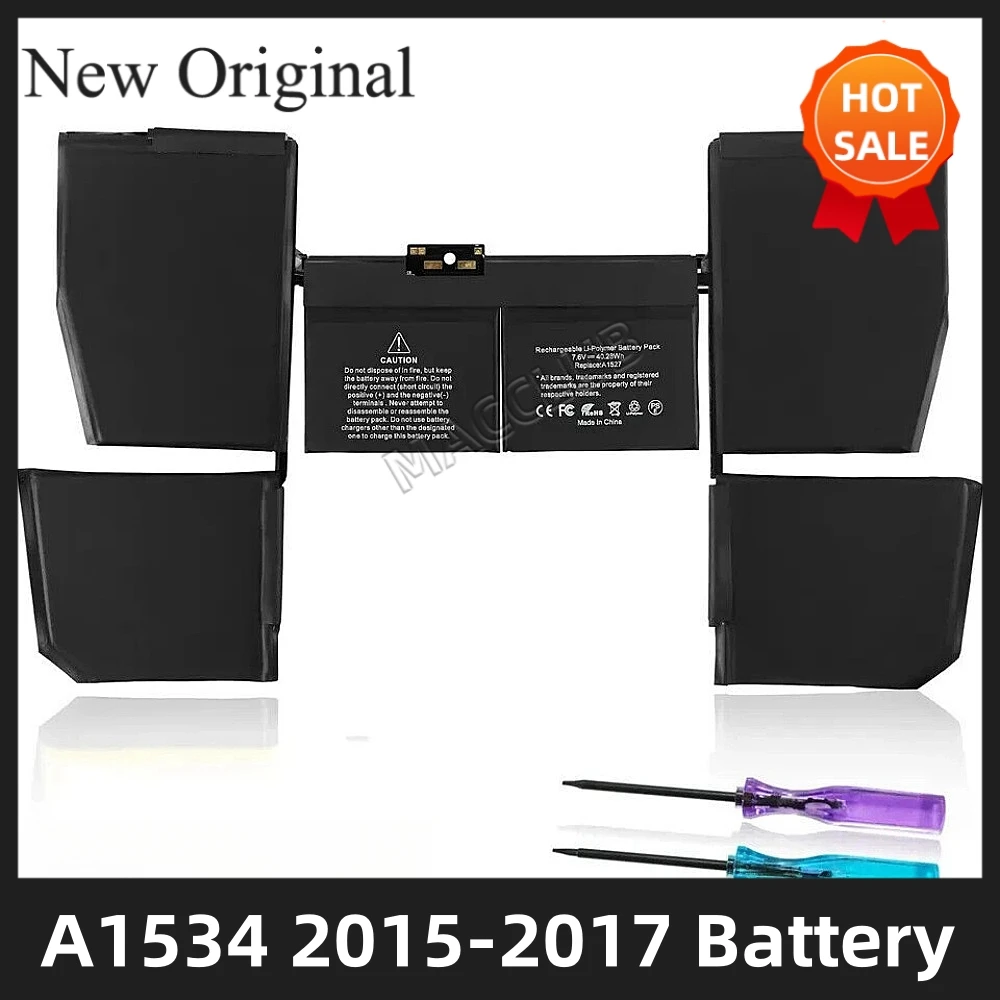 

Аккумулятор A1534 A1527 для MacBook Air 12 ''A1534 2015 2016 2017 EMC 2746 EMC 2991 EMC 3099 аккумулятор