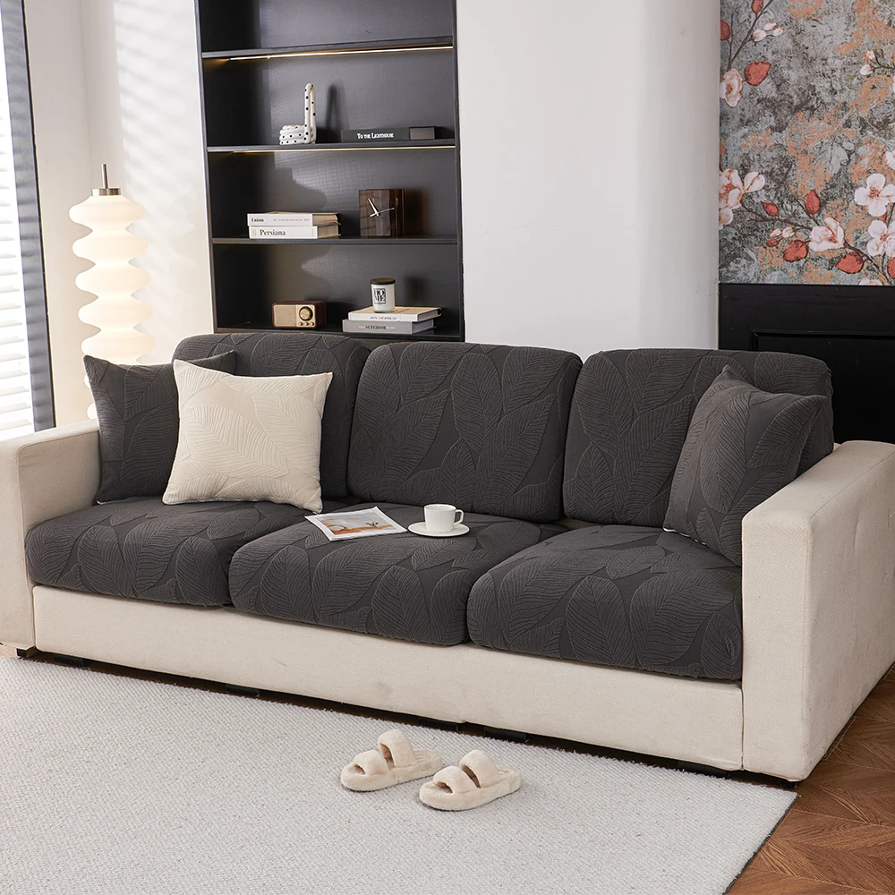1pc New Waterproof Luxury Sofa Seat Cushion Covers Jacquard Fabric Sofa Covers for Living Room Soft Elastic Sofa Couch Covers 5
