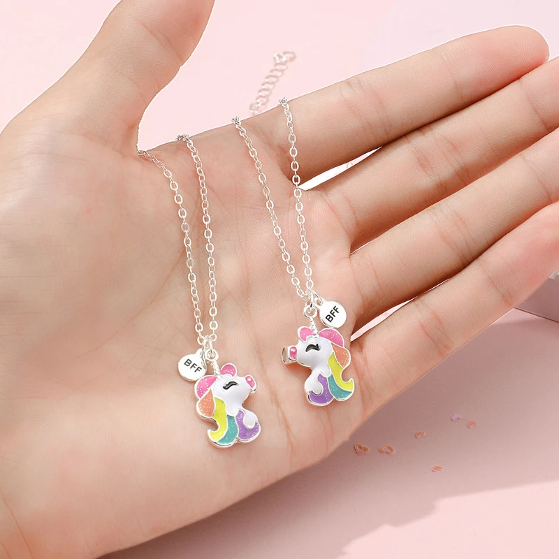 Unicorn Magnets BFF Pendant Necklace