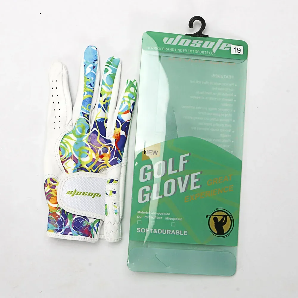 1 Pair(2Pcs) Anti-slip Golf Gloves Women's Left and Right Hand Soft Breathable Pure Sheepskin Gloves for Lady Female 18/19/20/21 4