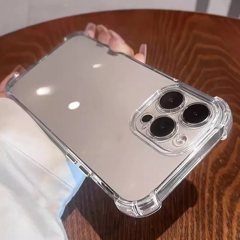Ultimate Shockproof Clear Soft Phone Case with Enhanced Protection