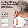 JINGHAO 1Pair Rechargeable Elderly Ear Hearing Aids BTE Visible Hearing Amplifier with Charger Dock Sound Device 4