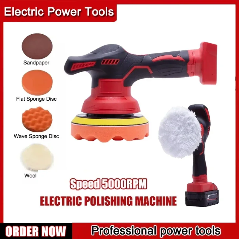 Cordless Polisher 8 Gears Digital Display Electric Polisher Car Waxing ...