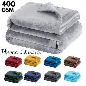 Fleece Blanket Throw Super Soft Lightweight Microfiber Flannel Blankets for Travel Camping Chair and Sofa Cozy Luxury Blankets 1