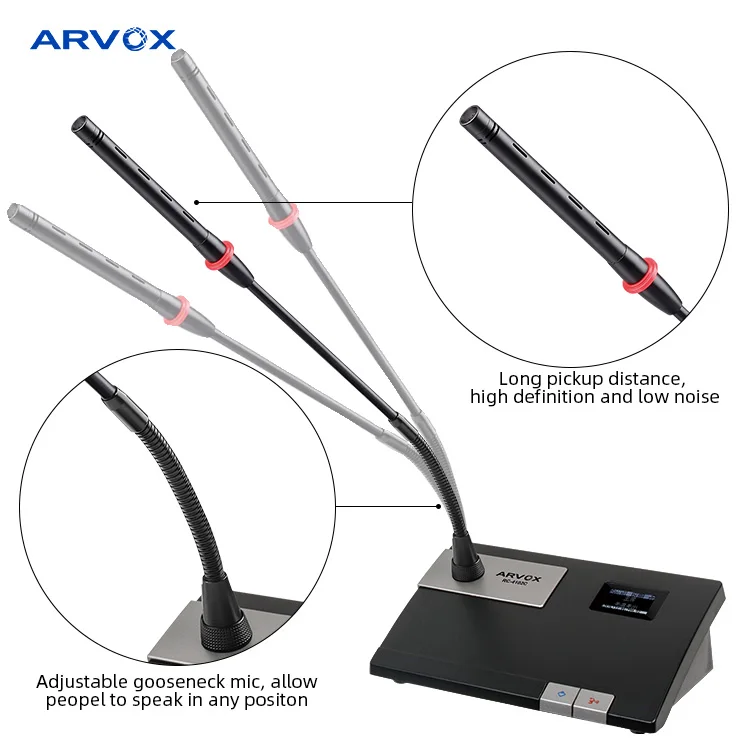 

Professional Audio Conference Equipment Digital Uhf Wireless Conference Microphone System