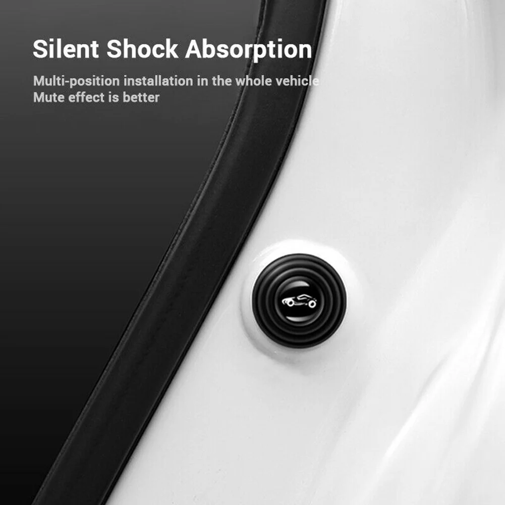 Universal 16Pcs Plastic Car Door Shock Absorber Cushion Gasket Soundproof Patch Sticker For Door Panel Clip Damping car pedal extenders