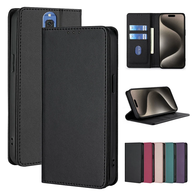 Leather Wallet Phone Case for Huawei Mate 9 10 20 30 40 40E 50 Pura 70 Ultra Lite Pro Plus Flip Cover Protective Magnetic Bags