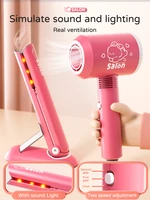 Jouets de maquillage pour enfants, Kit de Simulation de coupe de cheveux, sèche-cheveux, jeu de rôle, jouets éducatifs pour filles, cadeaux de jeu 2