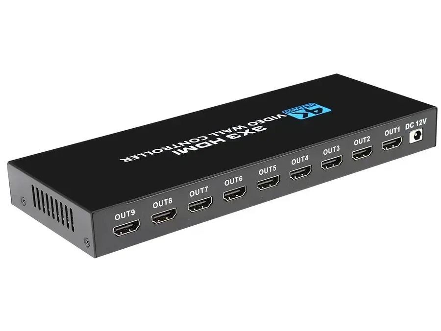4K 3x3 Video Wall Controller 1x2 1x3 1x4 2x3 2X4 2X2 HDMI Video Wall Controller