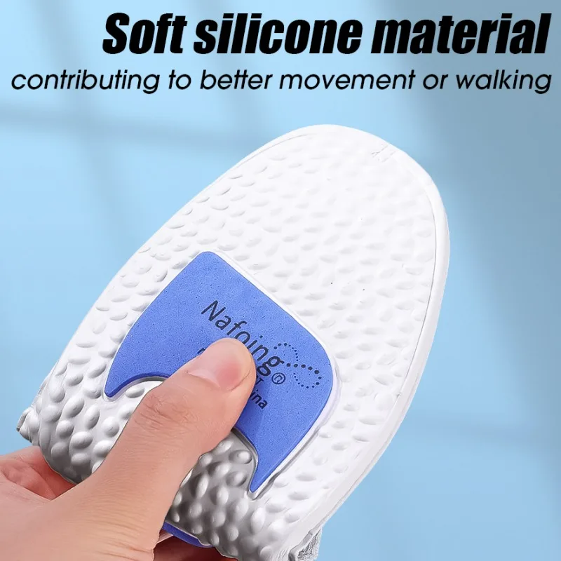 thumbnail image 5 of Plantillas deportivas transpirables de silicona con espuma viscoelástica que absorben los golpes, plantilla ligera que aumenta la altura, amortiguación elástica para zapatos, 5 of 5