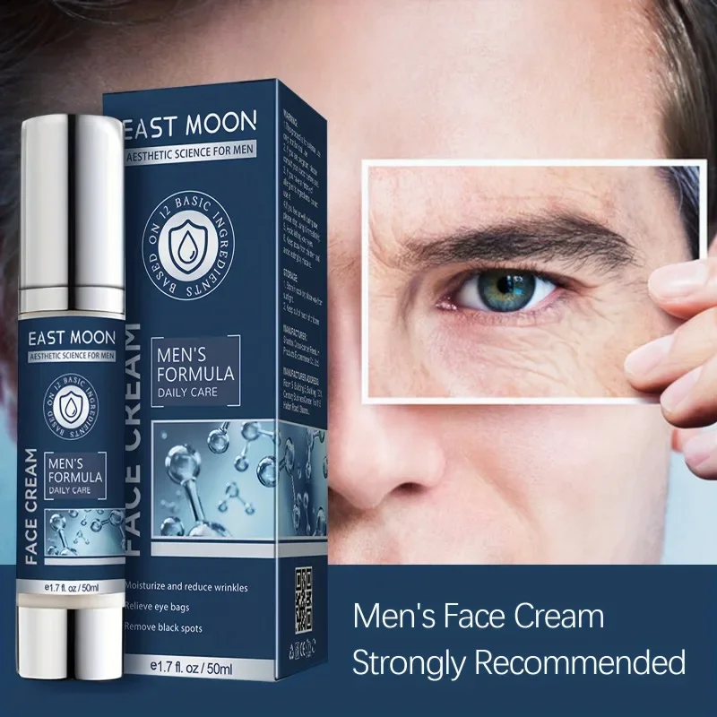

50ml Face Cream for Men, Fast Absorption Promotes Absorption Without Greasy ,Firm, Anti-wrinkle and Fade Fine Lines