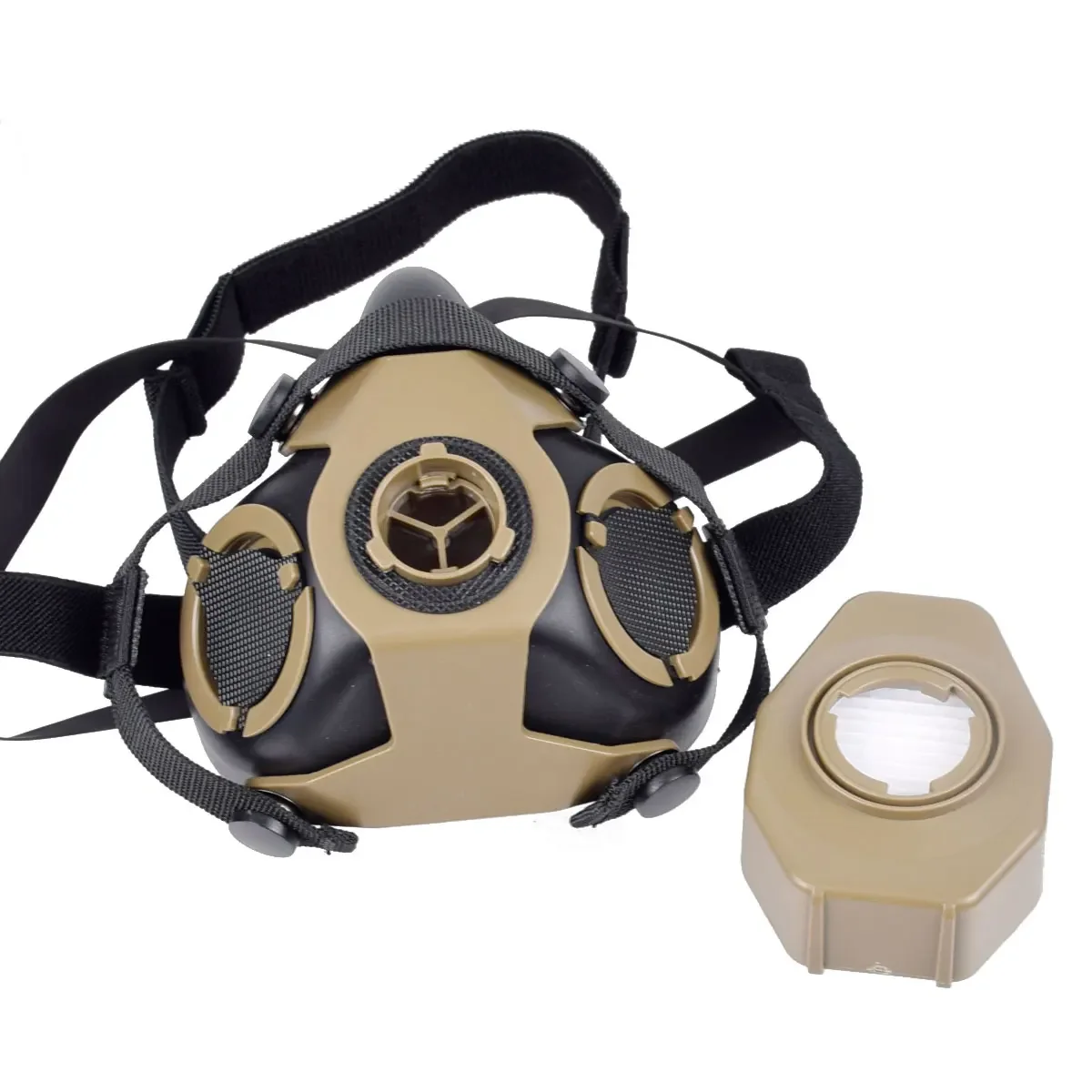 Tactical SOTR Mask Special Operations Respirator With MIC Communication Half-mask HEPA Filtration Against Airborne Particulates