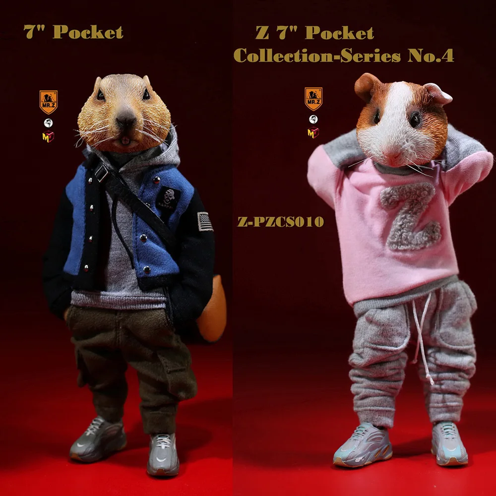 

Mr. Z Pocket 7Inch Cool Mouse Movable Dolls Cute Animal Simulation Model Collection Doll House Car Accessory Toys