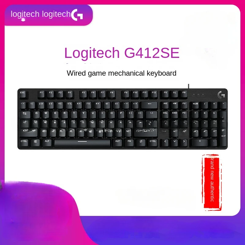 

Logitech G412 TKL SE Mechanical Gaming Keyboard USB White LED Backlight Compatible with Windows and macOS for Desktop Laptop