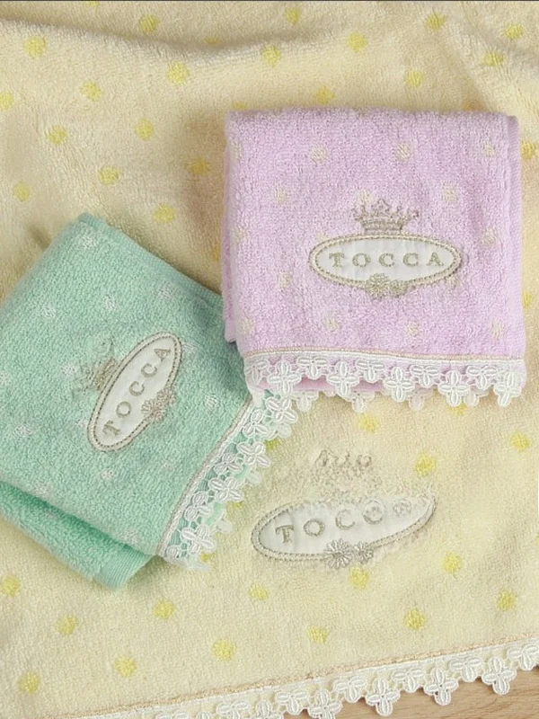 New Pure Cotton Soft Absorbent Towel Face Towel Large Square Handkerchief with Waterdrop Pattern Embroidery Home Textile