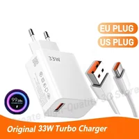 Быстрое зарядное устройство QC 3.0, кабель USB Type C, 33 Вт, 6 А, быстрая зарядка, турбозарядка, адаптер для зарядного устройства для мобильного телефона для Samsung Xiaomi 2026, новинка