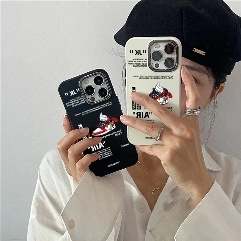 Hot Sneakers Off 85 Air Sports Shoes Custodia Per Telefono Di Marca Per Iphone11 13Pro Max 12 14 Xs Xr Custodia Per Etichette Con Lettera Bianca