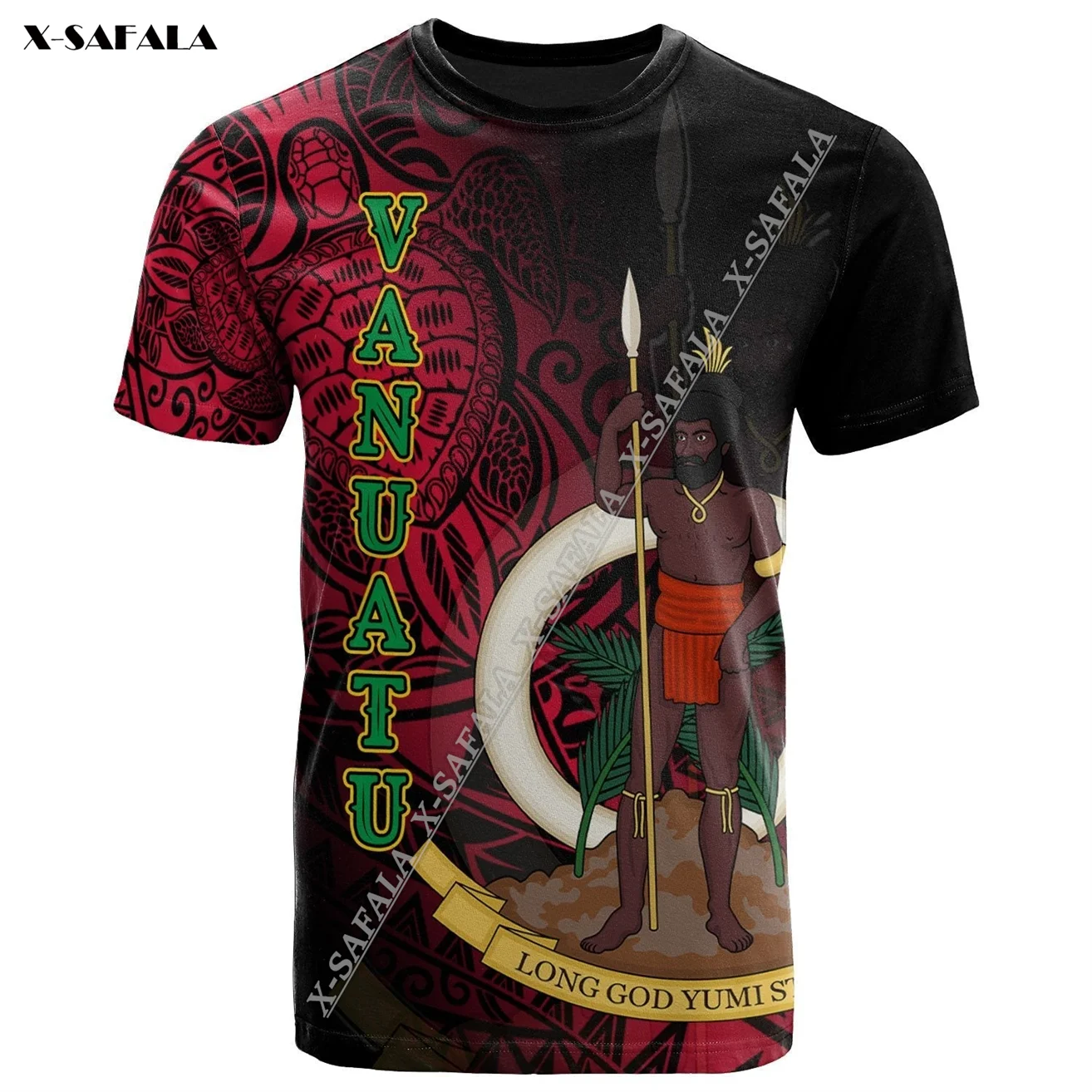 

Тонкая мужская футболка с 3D-принтом флага Вануату, Повседневная быстросохнущая дышащая летняя футболка с короткими рукавами, мелонезианский Топ 2023