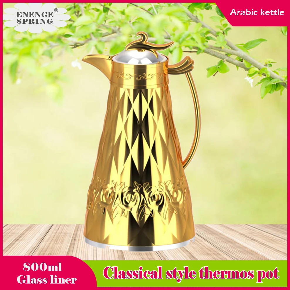 800ml Thermal Insulation Kettle Arabic Style Thermos Pot Heat /cold