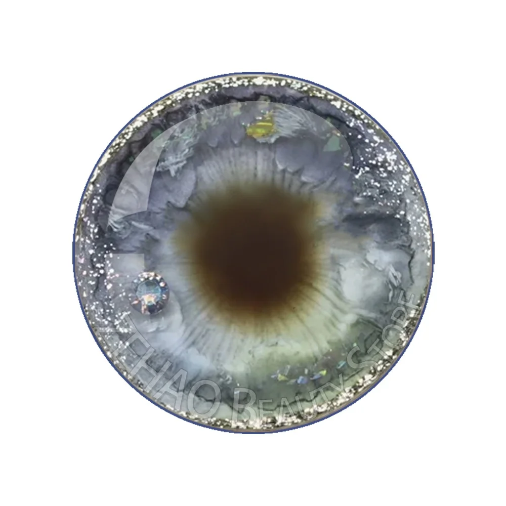 메테오라이트 아이즈 12개/세트 10MM-40MM 유리 인형 눈칩 DIY 공예 눈알 브라이스 인형용 드롭 글루 아이 퓨필 소녀 장난감 눈 선물