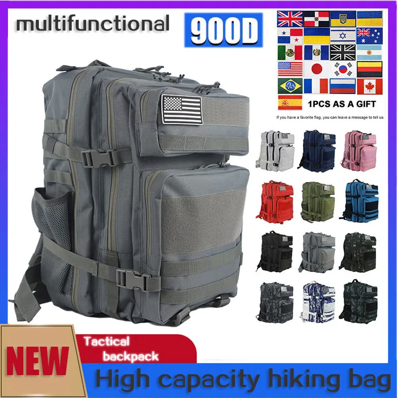 

Camping 25L/45L Camping Backpack Women Men Camouflage Tactical Travel Bag 900D Oxford Cloth Mountaineering Hiking Rucksack
