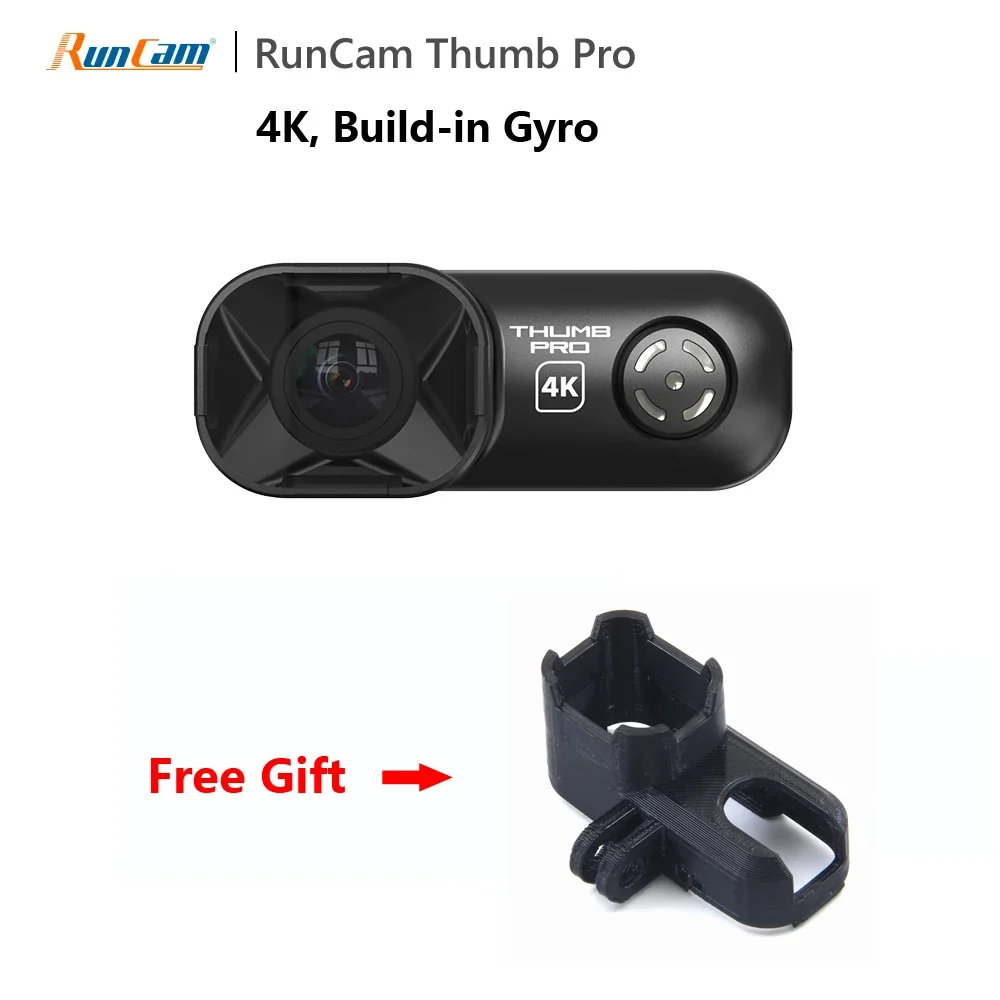 

Мини-экшн-камера RunCam Thumb Pro 4K, 16 ГБ, ND8 ND16 ND32