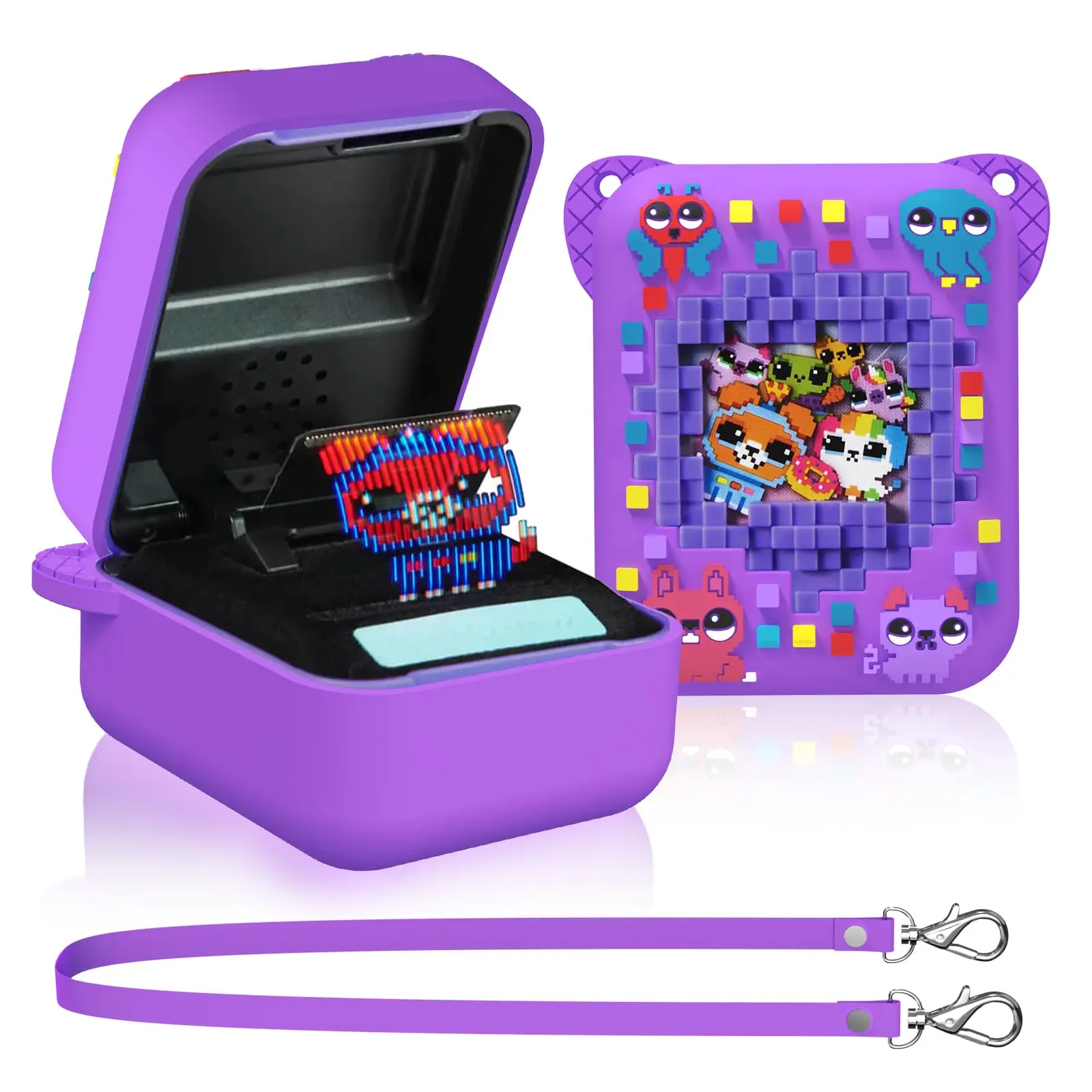 Étui De Protection En Silicone Souple Pour Bitzee Toy Harry Potter - Avec Cordon Tour De Cou - Anti-chocs Et Anti-rayures - Noir