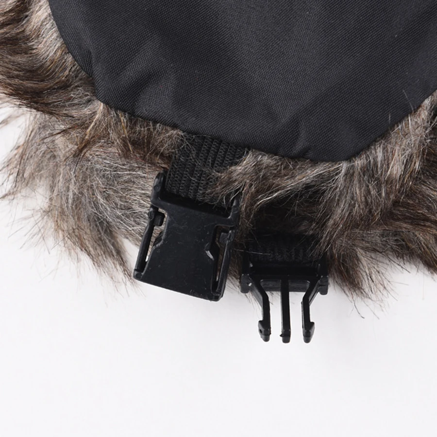 Herren-Trapperhüte Winter Aviator Trooper Ohrenklappe Warme Russische Hüte Outdoor Wasserdichte Ohrenschützer Skimütze – Detail 8