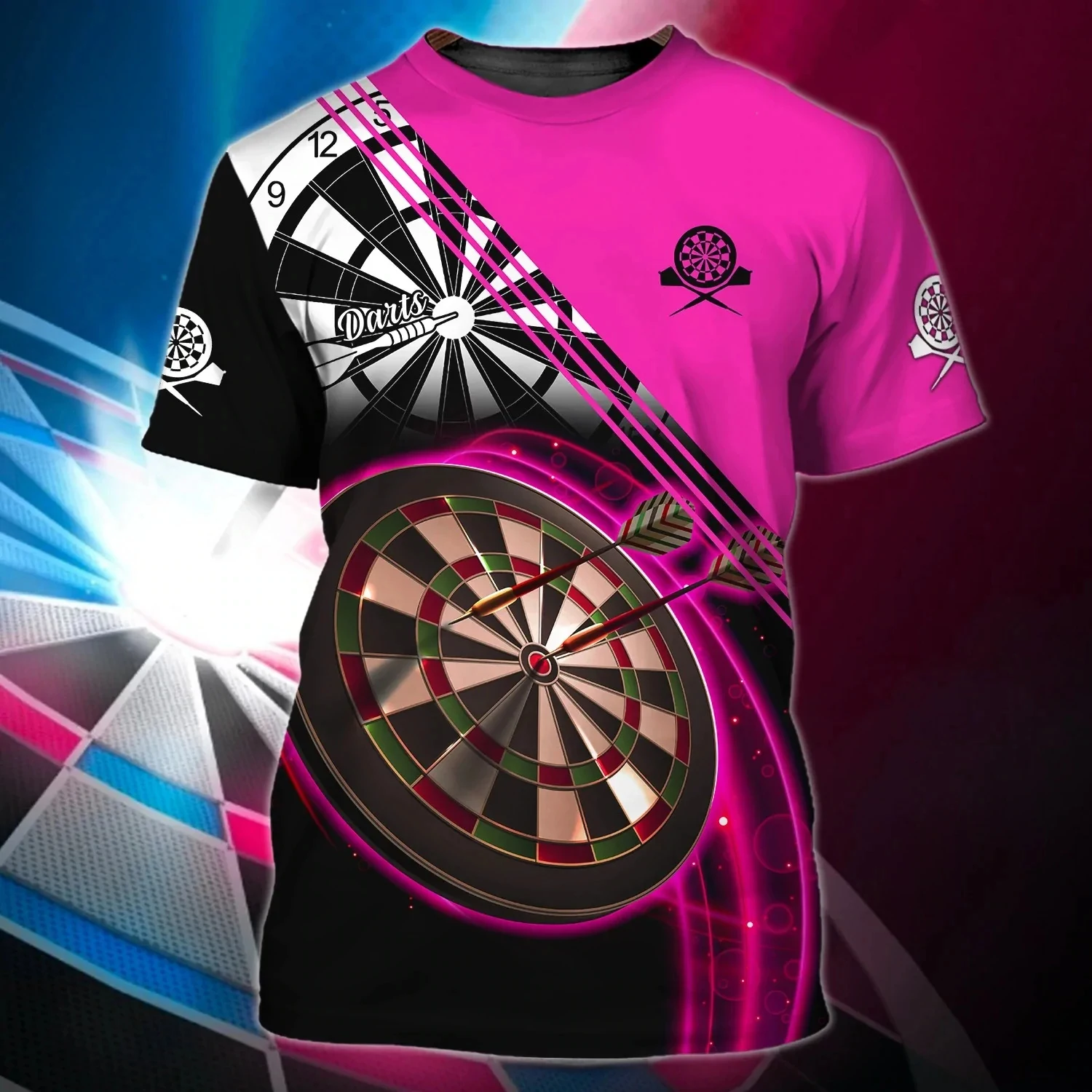 Summer T-Shirts Darts 3D Print T-Shirt Kids O-Neck T Shirt Fashion Casual Kawaii Boys Girls Children Harajuku Tees Tops Clothing 3