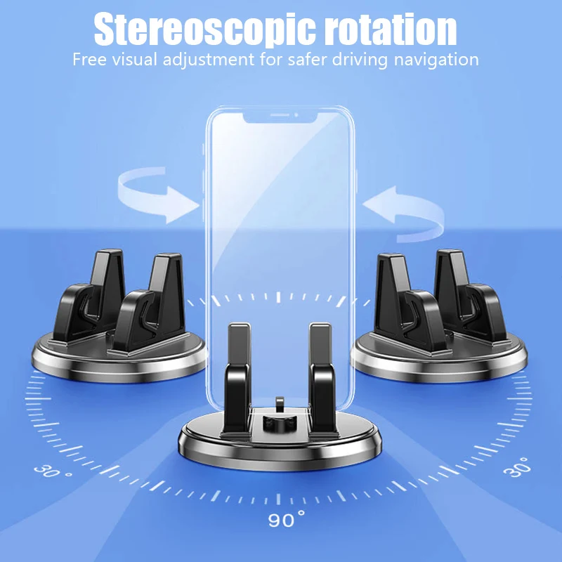 Rotating Car Phone Dashboard Holder with Anti Slip Pad
