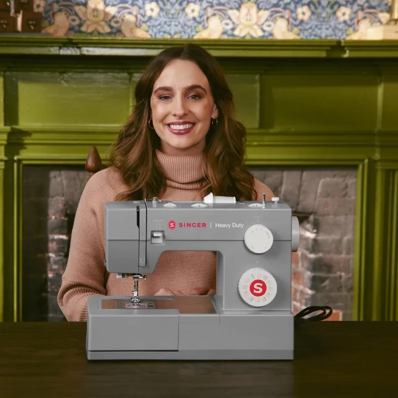 Heavy Duty 4452  Motor with Enhanced Piercing Power, 110 Stitch Applications, Full Metal frame, 1-step Buttonhole & LED Lights 6