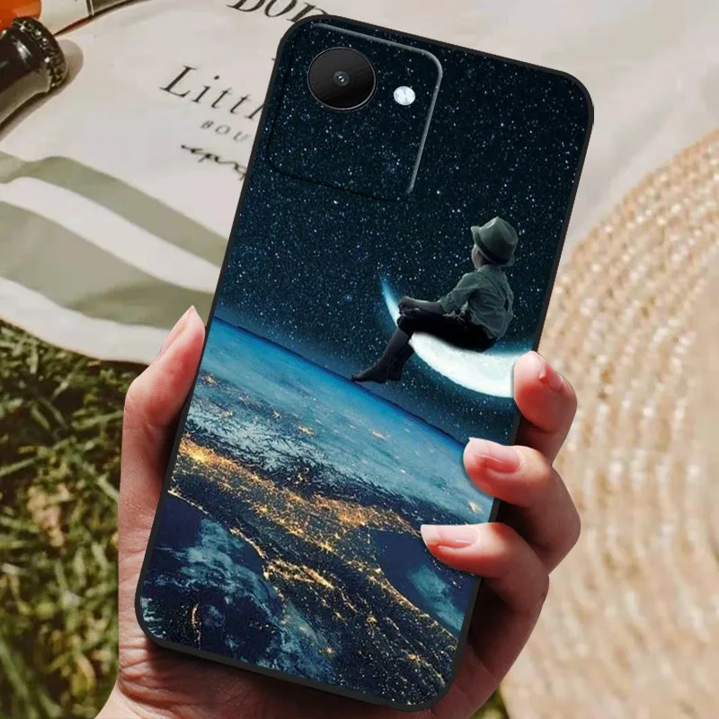 Black Soft Silicone Cat Design Phone Case