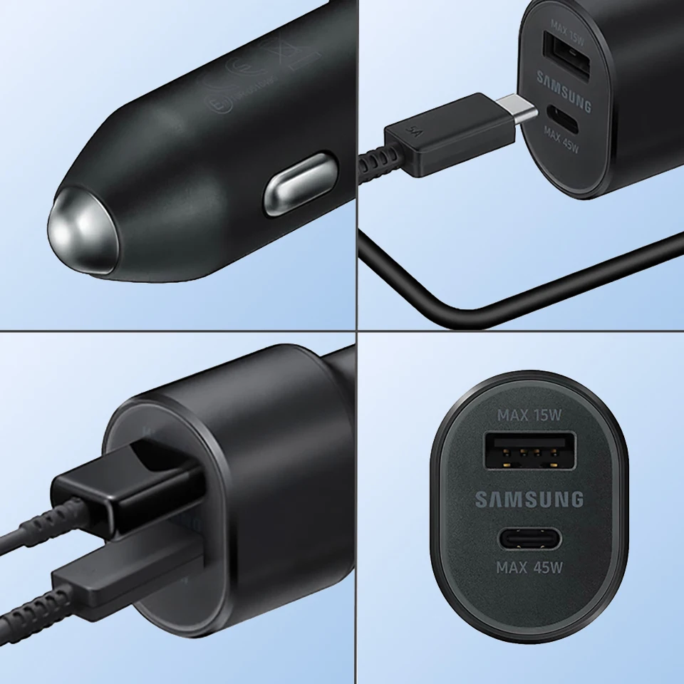 High-Power Type C Car Charger with Fast Charging Cable