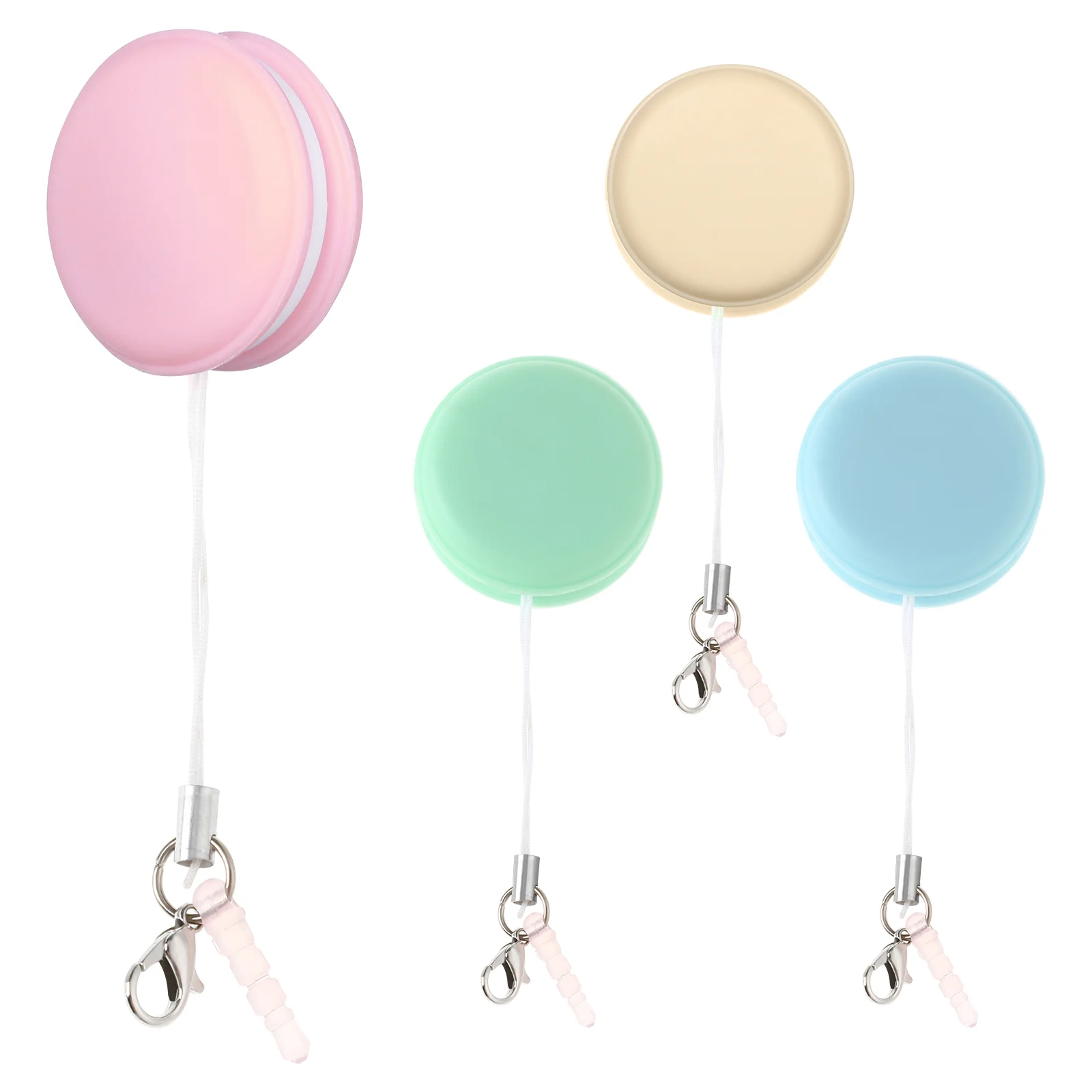 

4 Pcs Macaron Screen Cleaning Cleaner Locket Wipes Phone Smartphone Eyeglass Laptop Hanging