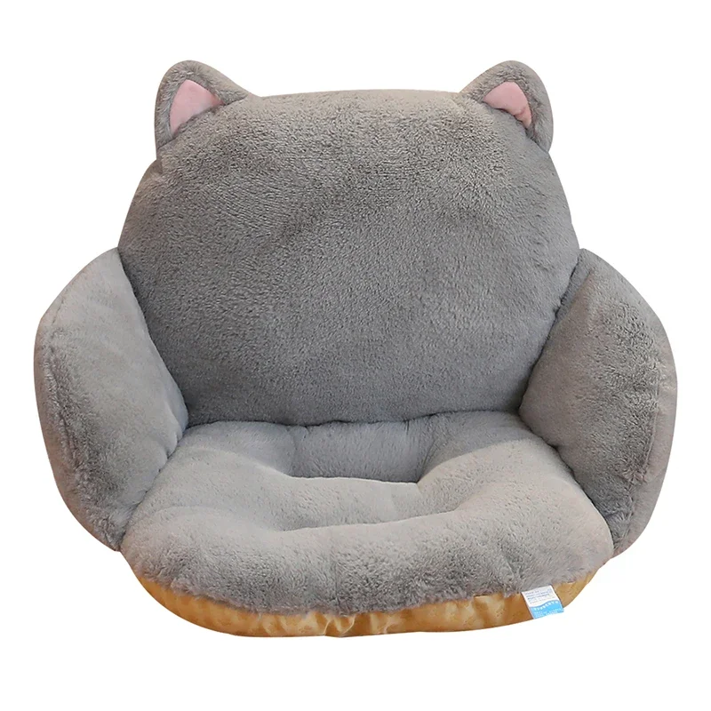 

Rabbit plush cushion Office waist cushion backrest integrated chair sofa lumbar sedentary seat Easy to carry