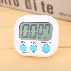 Magnetic LCD Digital Kitchen Timer and Alarm Clock (WHITE)