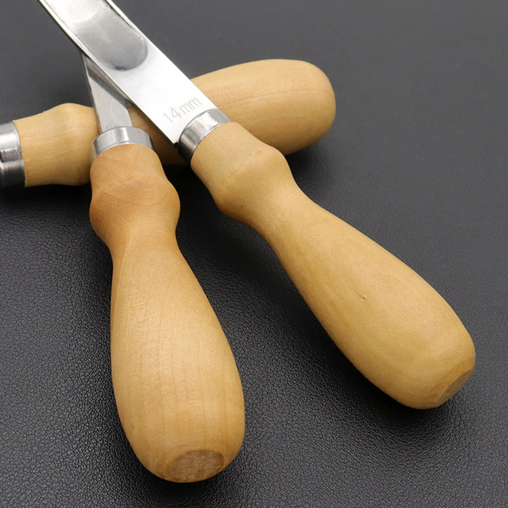 4/6/8/10/12/14/16mm Leather Edge Skiving Beveler Tool Set Wide Mouth Leathercraft Edge Skiving Beveler Leather Trimmer 1pc