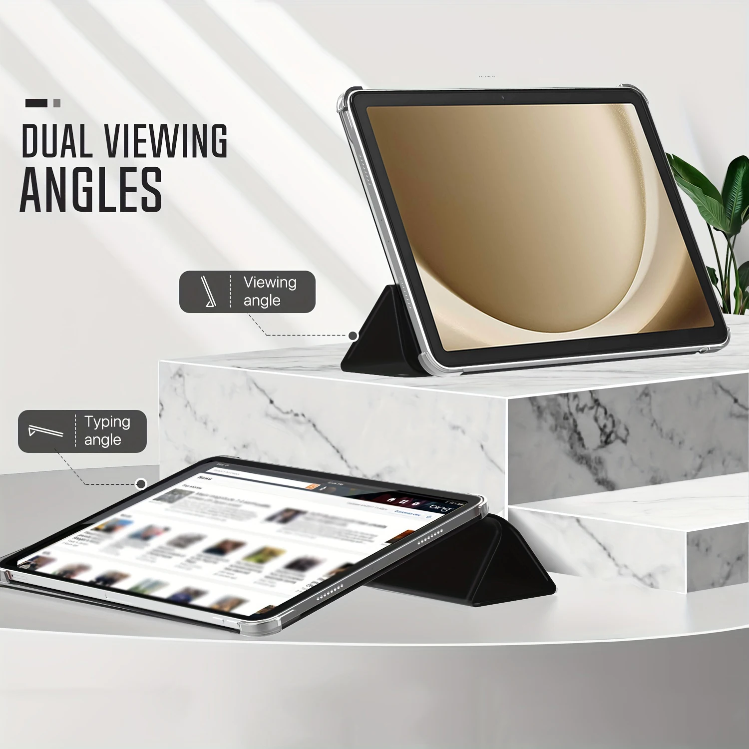 Flip Tri-fold Stand Capa para Samsung Galaxy Tab a9 Plus Capa de Couro pu Auto Dormir Wake a9 Plus 11 2023 Sm-x210 X216b - Imagem 5