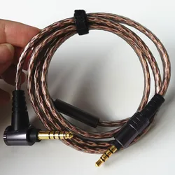 Original MUC S12SB1 Headphone Cable AUX Audio 8 Core Cable 3.5 Jack to 4.4mm Balanced Plug Upgrade Speaker Line Cord For MDR-MV1