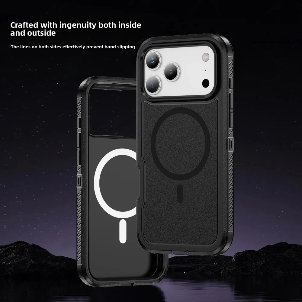 Rugged Heavy Duty Anti-Slip GripArmor Case with Magnetic Charging Compatibility